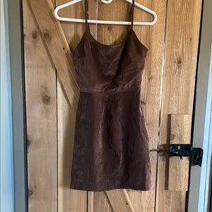 Brown corduroy dress